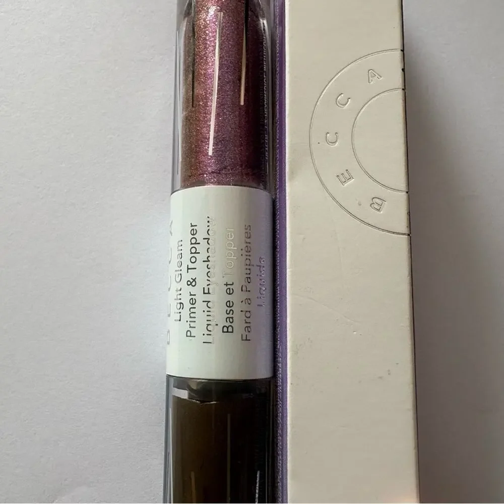 NWT becca light gleam liquid eye shadow primer and topper in shade laser